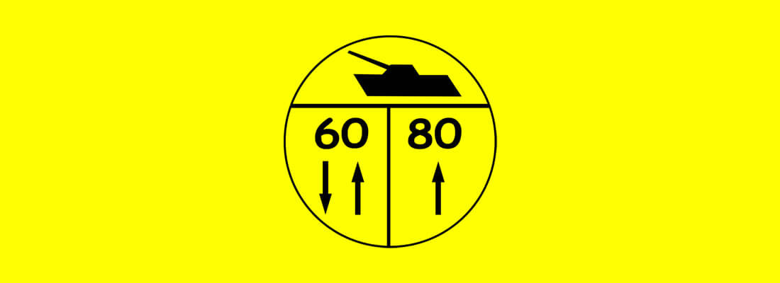 Żółte znaki na drogach MLC 
