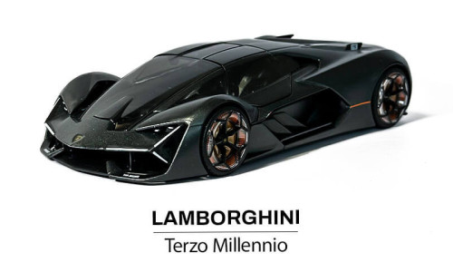 Lamborghini Terzo Millennio w kolorze szarym