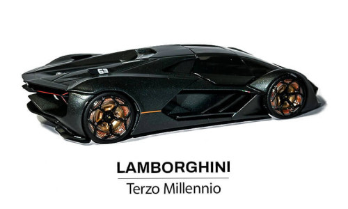 Lamborghini Terzo Millennio w kolorze szarym