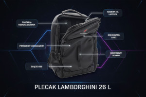 Plecak Lamborghini o pojemności 26l