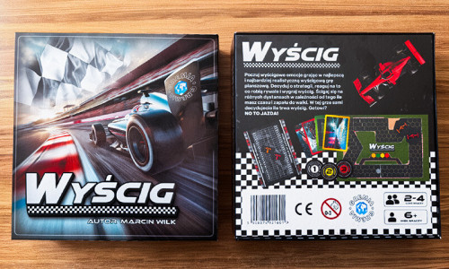 Gra planszowa Wyścig pudełko