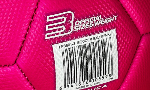 Piłka z logo Lamborghini różowa rozmiar 3