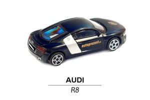 Samochodzik Audi R8 granatowe bok