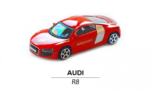Samochodzik Audi R8 czerwony bok