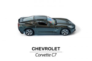 Chevrolet Corvette C7 czarny bok