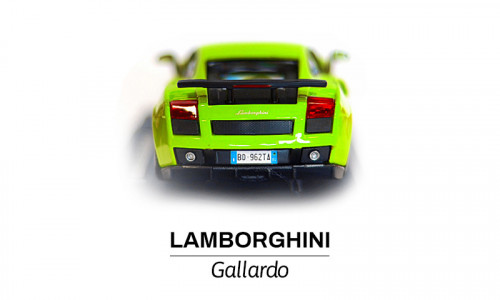 Modelik w skali 1:24 Lamborghini Gallardo z tyłu