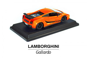 Modelik w skali 1:24 Lamborghini Gallardo pomarańczowe tył