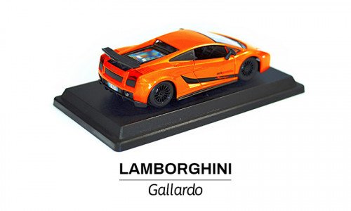 Modelik w skali 1:24 Lamborghini Gallardo pomarańczowe tył