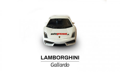 Białe Lamborghini Gallardo przód