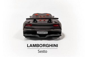 tyl modelika Lamborghini Sesto