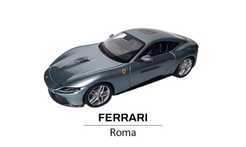 Ferrari Roma szara - modelik 1:24
