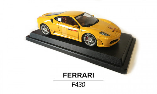 Ferrari F430 żółte modelik 1:24