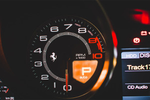 Obrotomierz w Ferrari 458 Italia