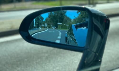 Lusterko w Lamborghini Gallardo