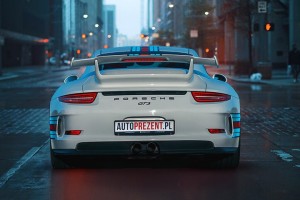 Jazda Porsche 911 gt3 991 ulicami miast