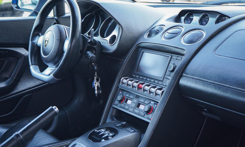 Lamborghini Gallardo i kokpit samochodu