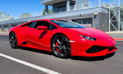 Tor Silesia Ring i czerwone Lamborghini Huracan