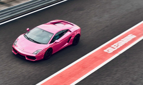 Jazda po torze różowym Lamborghini Gallardo