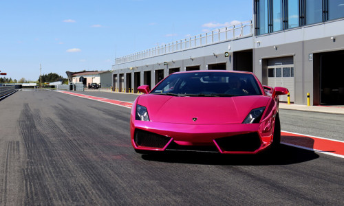 Lamborghini Gallardo w kolorze różowym